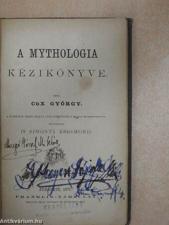 A mythologia kézikönyve