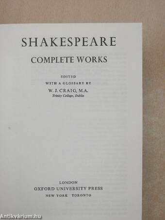 Shakespeare complete works