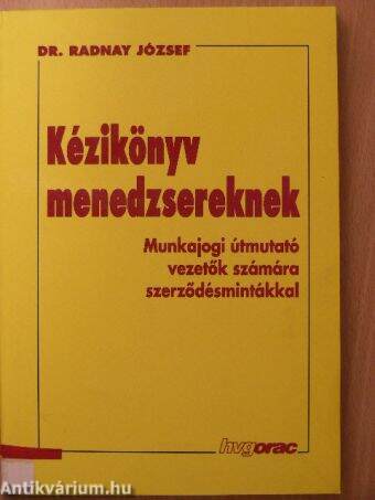 Kézikönyv menedzsereknek