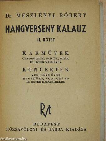 Hangverseny kalauz II.