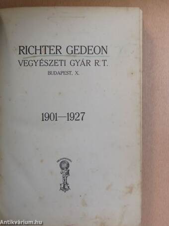 Richter Gedeon Vegyészeti Gyár R. T.