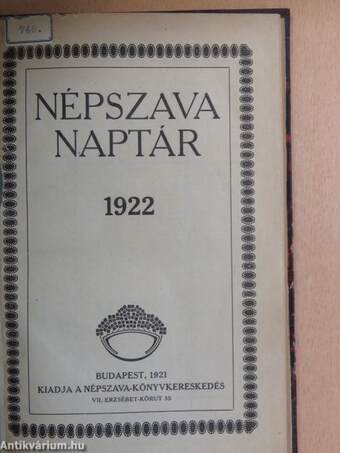 Népszava naptár 1922