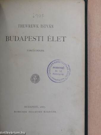 Budapesti élet