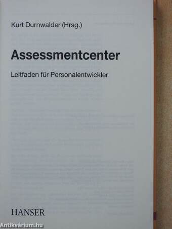 Assessmentcenter (dedikált példány)