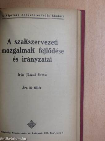 A magyarországi munkásmozgalom története/A szakszervezeti mozgalmak fejlődése és irányzatai/A vérkeresztség napja 1912 május hó 23-áról