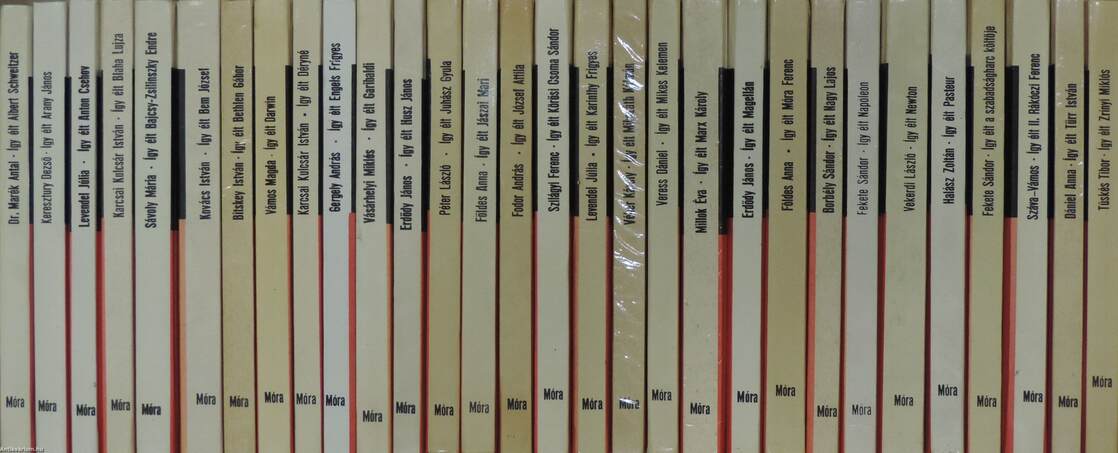 "30 kötet az Így élt... sorozatból (nem teljes sorozat)"