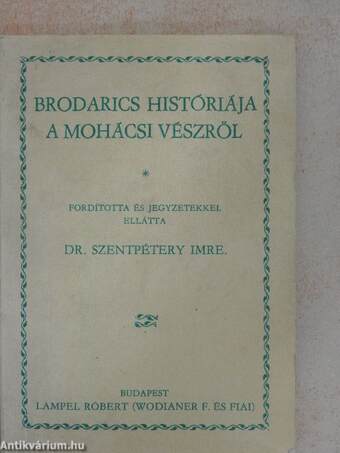 Brodarics históriája a mohácsi vészről