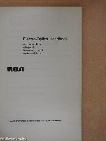 Electro-Optics Handbook