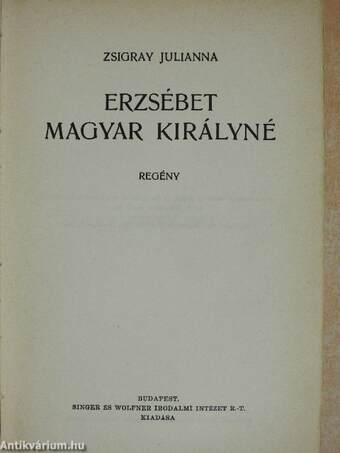 Erzsébet magyar királyné