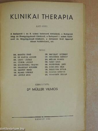Klinikai therapia 1.