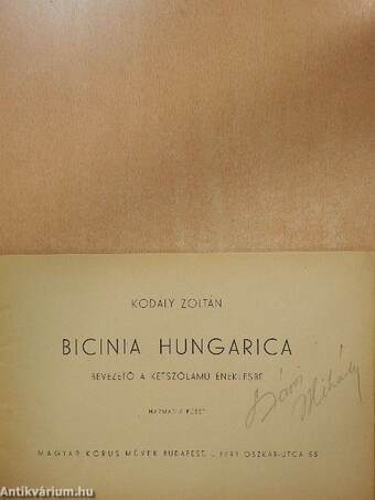 Bicinia Hungarica III.