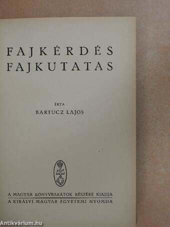 Fajkérdés-fajkutatás