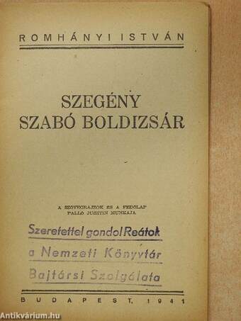 Szegény Szabó Boldizsár