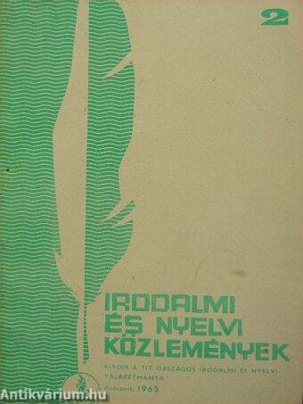Irodalmi és nyelvi közlemények 1965/2.