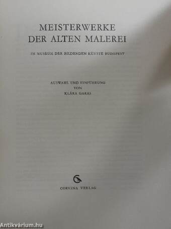 Meisterwerke der alten Malerei