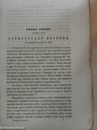 Sárospataki Füzetek 1864/II.