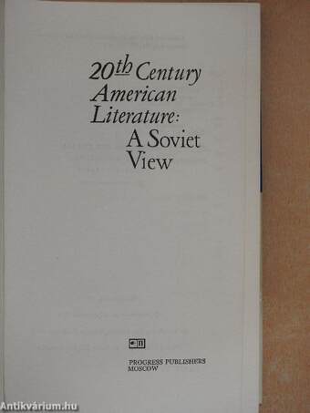 20th Century American Literature: A Soviet View