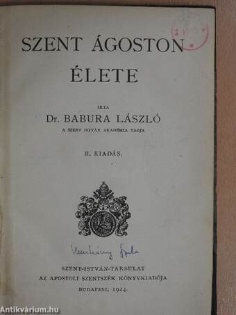 Szent Ágoston élete 