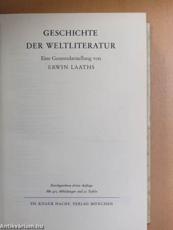 Geschichte der Weltliteratur