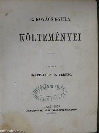 E. Kovács Gyula költeményei