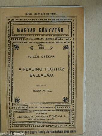 A readingi fegyház balladája