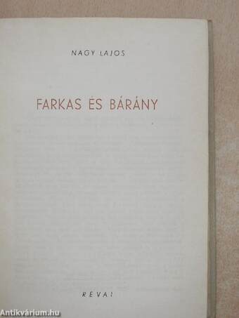 Farkas és bárány