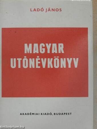 Magyar utónévkönyv