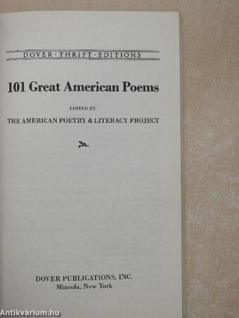 101 Great American Poems