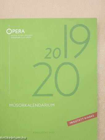 Opera Műsorkalendárium 2019-2020