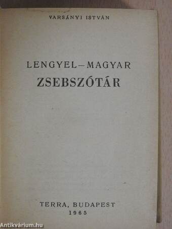 Lengyel-magyar zsebszótár