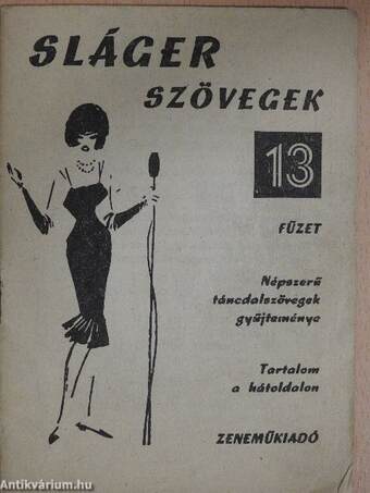 Slágerszövegek 13.