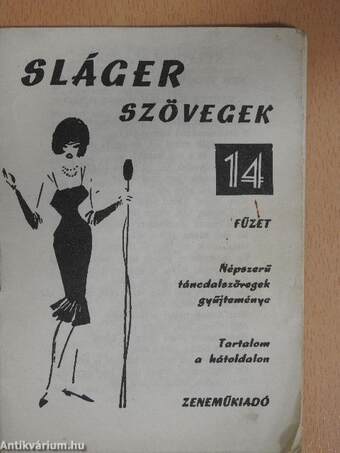 Slágerszövegek 14.