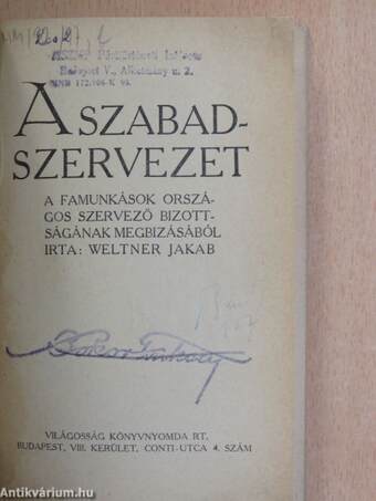 A szabadszervezet