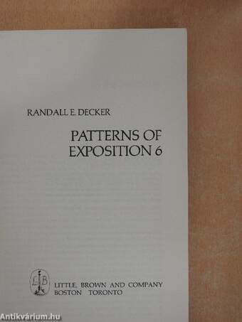 Patterns of Exposition 6