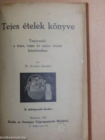 Tejes ételek könyve