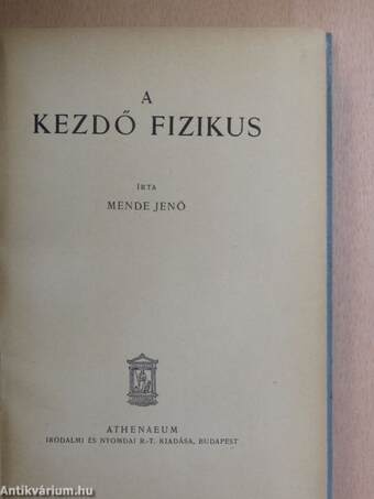 A kezdő fizikus