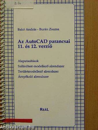 Az AutoCAD parancsai 11. és 12. verzió