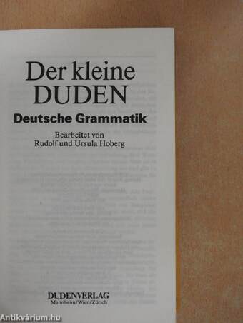 Der kleine Duden - Deutsche Grammatik