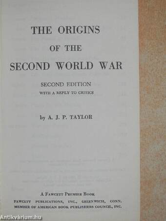 The origins of The Second World War