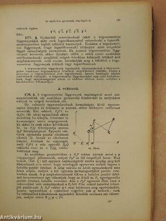 Analizis és analitikus geometria I.