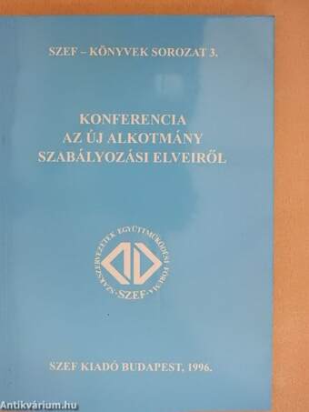 Konferencia az új alkotmány szabályozási elveiről 1996. április 25.