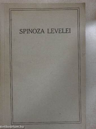 Spinoza levelei