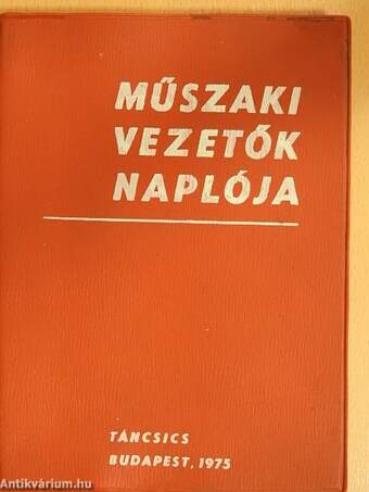 Műszaki vezetők naplója