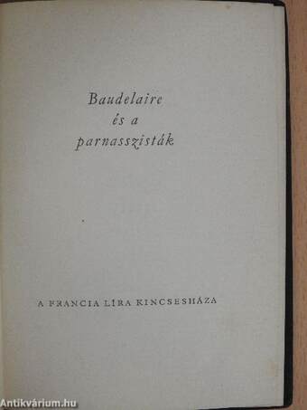 Baudelaire és a parnasszisták