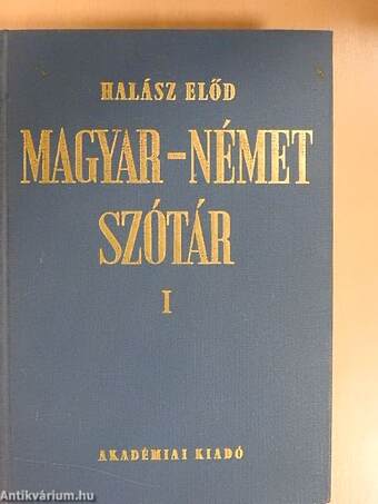 Magyar-német szótár I-II.