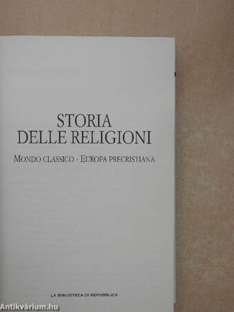 Storia delle Religioni - Mondo Classico-Europa precristiana