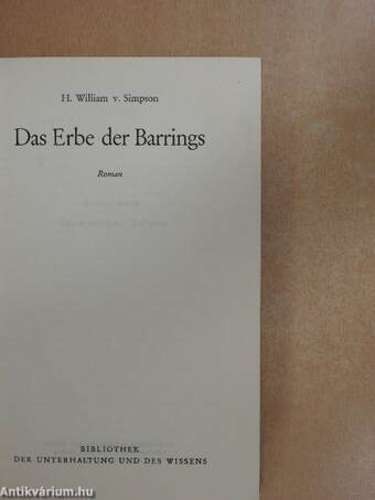 Das Erbe der Barrings