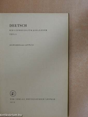 Deutsch - Ein Lehrbuch für Ausländer 2.