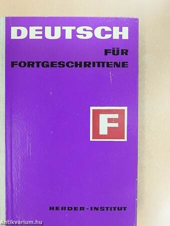 Deutsch für Fortgeschrittene