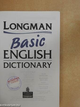 Longman Basic English Dictionary